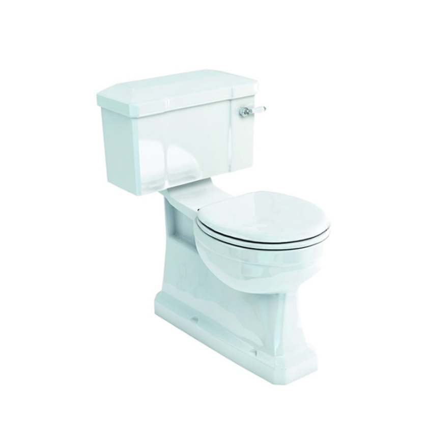 Product Cut out image of the Burlington S Trap Slimline Close Coupled Toilet